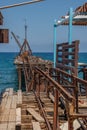 North Cyprus - Lefke - Karavostasi Shipwreck is an amazing abandoned place Royalty Free Stock Photo
