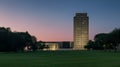 North Dakota State Capitol at night