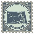 North dakota state postage stamp. Vector illustration decorative design Royalty Free Stock Photo