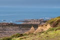 North Devon coast, seen from the Coastal Path. August. Royalty Free Stock Photo