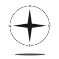 North Direction Compass Icon - Vector Graphic