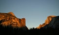 North Dome and Half Dome Royalty Free Stock Photo