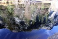 North dome reflection in the Mirror lake, Yosemite National Park, California Royalty Free Stock Photo