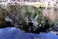 North dome reflection in the Mirror lake, Yosemite National Park, California Royalty Free Stock Photo