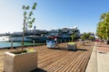 North Embarcadero Waterfront park, San Diego. Royalty Free Stock Photo