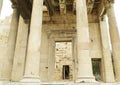 North Entrance of Erechtheion Ancient Greek Temple on the Acropolis of Athens, Greece Royalty Free Stock Photo