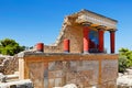 The North Entrance in Knossos at Crete, Greece Royalty Free Stock Photo