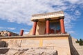 North Entrance, Propylaeum, to the ancient King Minos Minoan Palace of Konssos, Greece, Krete