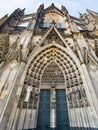 North Entrance to Cologne Cathedral Royalty Free Stock Photo