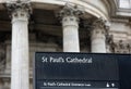 North entrance to St Pauls Cathedral, London.