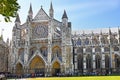 North entrance of Westminster Abbey in London Royalty Free Stock Photo