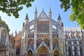 North entrance of Westminster Abbey in London Royalty Free Stock Photo