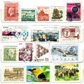 North europe old stamps Royalty Free Stock Photo