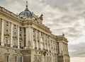 North facade of Royal Palace. Madrid, Spain.