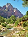 North Fork Virgin River in Zion National Park Royalty Free Stock Photo