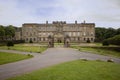 The north front of Lyme Park House with the main entrance