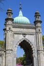 North Gate of the Royal Pavilion in Brighton Royalty Free Stock Photo