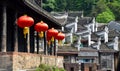 North Gate Tower and Tuojiang River in Fenghuang, Hunan Province, China.