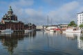 North harbour with Uspenski cathedral Helsinki