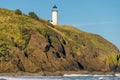 North Head Lighthouse at Pacific coast, built in 1898 Royalty Free Stock Photo