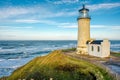 North Head Lighthouse at Pacific coast, built in 1898 Royalty Free Stock Photo