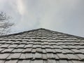 North Indian House - Photo of slate roof of hilly area house Royalty Free Stock Photo