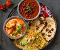 North Indian party meal-Punjabi non vegetarian thali