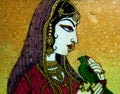 North Indian stone painting