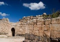 North inner wall of of Belvoir fortress Royalty Free Stock Photo