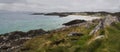 North Ireland coastline during rainy day