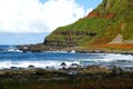 North Ireland Giants's causeway. Ocean coast landscape. Royalty Free Stock Photo