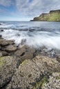 North Ireland rocky coastline Royalty Free Stock Photo