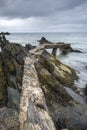 North Ireland rocky landscape Royalty Free Stock Photo