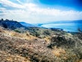 Kinneret or Kineret - Sea of Galilee in Israel. Jordan Rift Valley, Golan Heights, Galilee Royalty Free Stock Photo