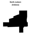 North Judson outline map Royalty Free Stock Photo