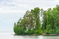 North Karelia lake, Russian wild nature. Royalty Free Stock Photo