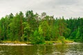 North Karelia lake, Russian wild nature. Royalty Free Stock Photo