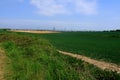 The North Kent countryside overlooking the river Thames