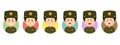 North Korea Avatar with Various Expression