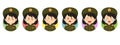 North Korea Avatar with Various Expression