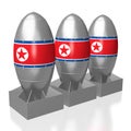 North Korea, nuclear bombs Royalty Free Stock Photo