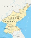 North Korea Political Map
