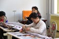 North Korea. Pyongyang Embroidery Institute