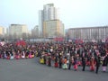 North Korea: Staged mass dance