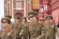 North Korean Army Soldiers in Moscow