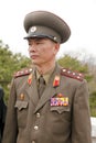North Korean military officer Royalty Free Stock Photo