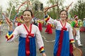 North Korean Pyongyang folk dancers