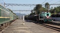 North korean railway platform Royalty Free Stock Photo