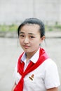 North Korean schoolgirl Royalty Free Stock Photo