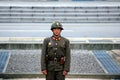 North Korean soldier at the DMZ